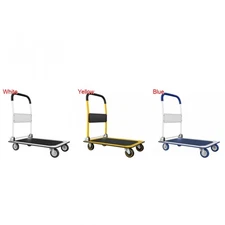 Heavy-Duty Foldable Push Cart Dolly 330 lbs Capacity Flatbed Hand Truck
