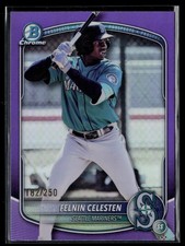 Felnin Celesten 2025 Bowman Chrome Draft Purple Refractor #BD-103 Mariners