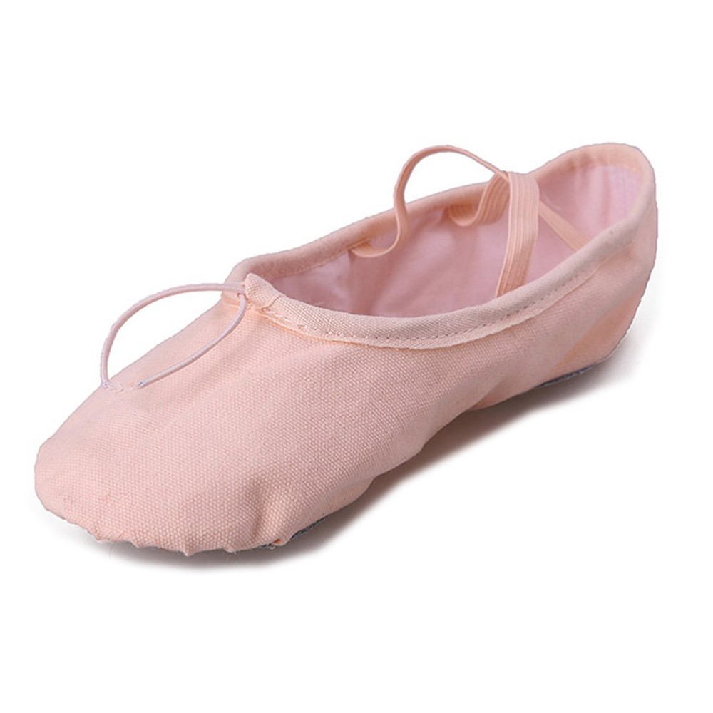 SAOLA Pantofole da ballo con suola spaccata in tela classiche per bambini bambina danza ginnastica yoga