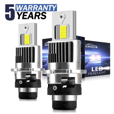 D2S D2R LED Headlight Bulbs Replace HID Xenon 6500K Conversion Kit High Low Beam