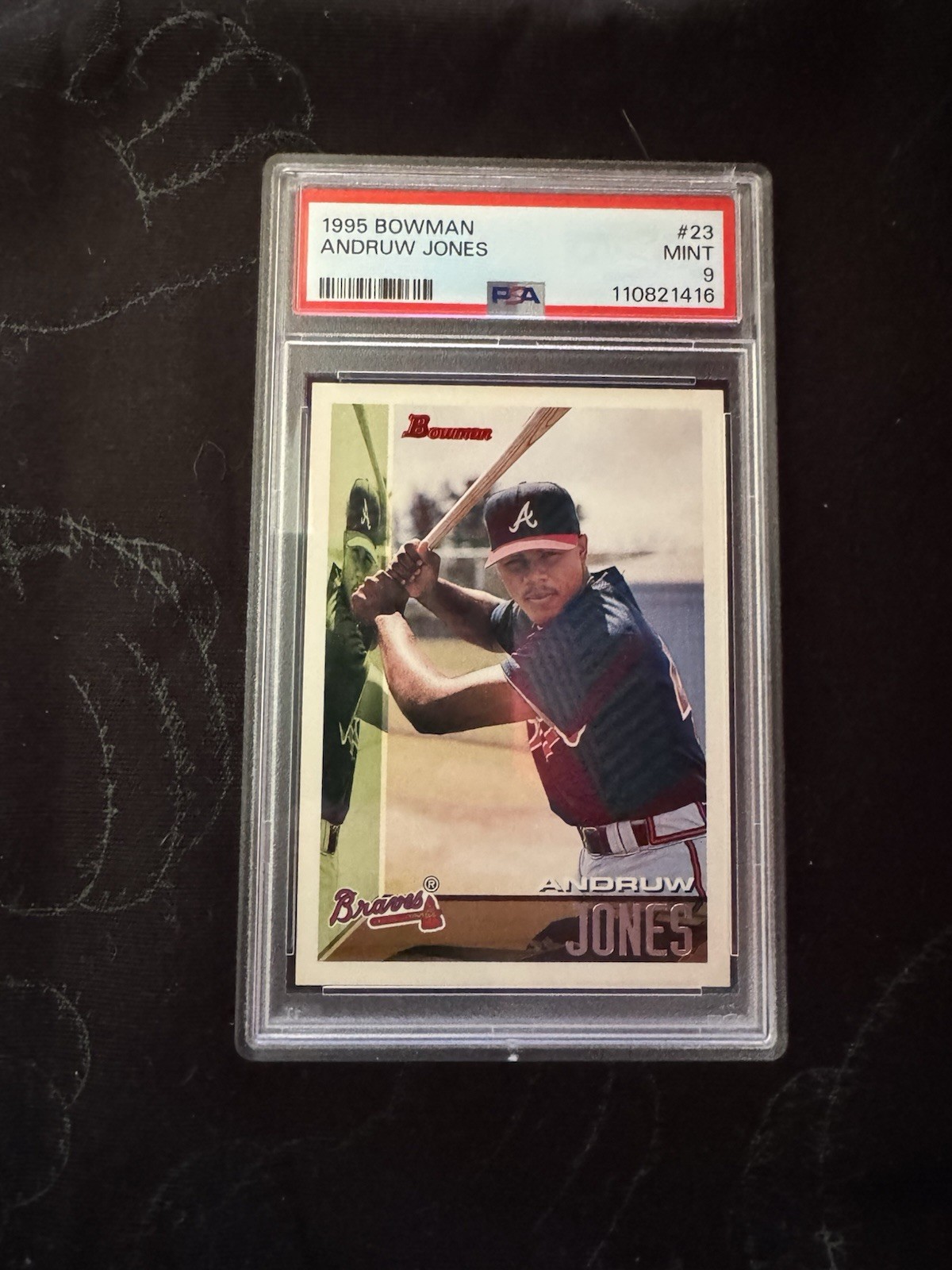 1995 Bowman Andruw Jones #23 (RC) PSA 9 Mint HOF Atlanta Braves