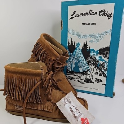 Laurentian Chief Mocassins Eugene Cloutier 137372 Size 4 Canada