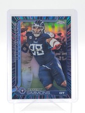 JEFFERY SIMMONS 2025 TOPPS CHROME NEON PULSE REFRACTOR Q6633