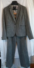 The Limited Women's Pant Suit Size 8  Herringbone Tweed Cassidy Fit