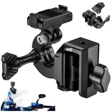 Motorcycle Windshield Camera Mount Aluminum Clamp 8mm Magnetic Quick Release