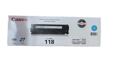 New Genuine Canon 118 Cyan Toner Cartridge LBP7200C/7660C MF8350C/8083C