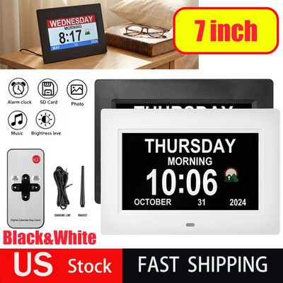 Memwake Dementia Clock,Digital Calendar,Clock with Day and Date for Elaerly Day
