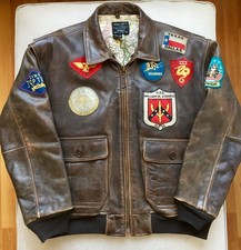 Vintage Avirex G-1 L Top Gun MA-1 Alpha leather leder jacket jacke schott CWU