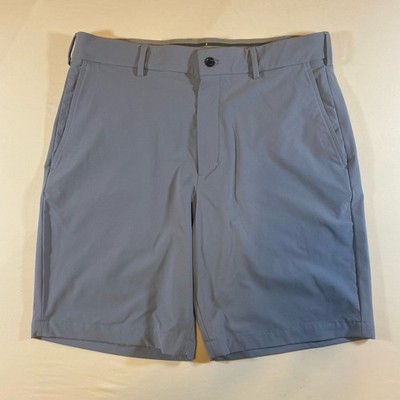 Walter Hagen 11 Golf Shorts Mens 34 Light Blue Performance Gripper Waistband