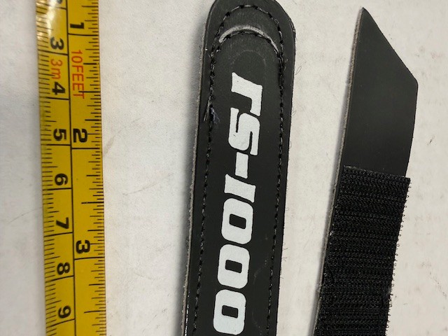 NOS Riedell RS-1000 black roller skate replacement leather hook & loop straps