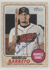 2017 Topps Heritage Minor League Edition Real One Franklin Barreto Auto 1n4