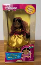 Its A Small World Doll India Disney Ride Brass Key Keepsake Porcelain 2004 Box 