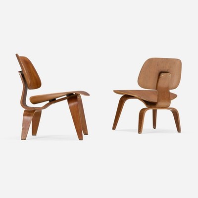 Pair Eames LCW circa 1948-1950 5-2-5