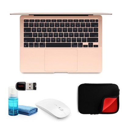Apple MacBook Air 13.3 Inch M1 Chip with Retina Display 256GB (Gold)- Kit with