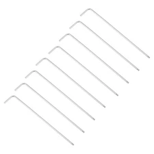 8pcs 5/64" Ball End Hex Key Wrench, L Shaped Long Arm CR-V Repairing Tool, SAE