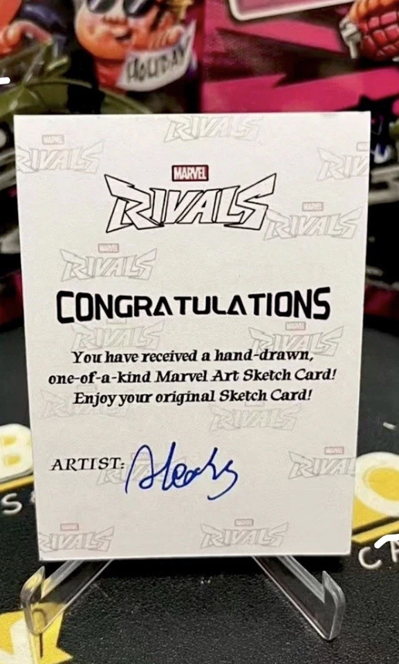 Tarjeta de boceto Venom 2025 Rivals Japón Marvel Studio AP 1/1 ¡Envío expreso de 2 días! Foto 2 de 2