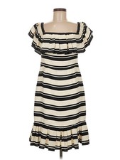 Halston Heritage Women Ivory Casual Dress 6