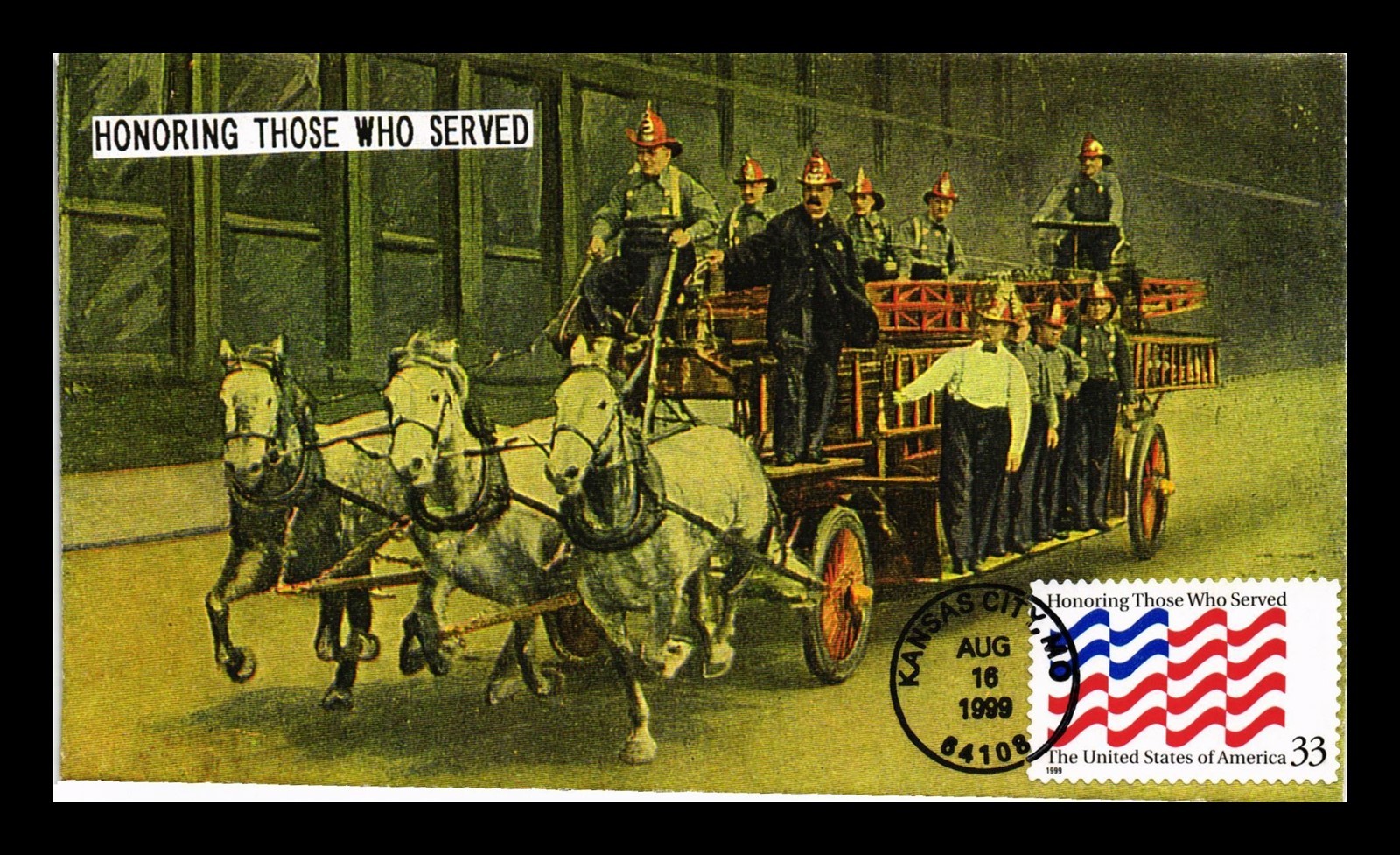 Dr Jim Stamps Us Cover Honoring Those Who Served Fdc Firefighters H&M 2 Of 8