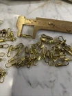 72 VTG Brass     15x5 Mm Clasps