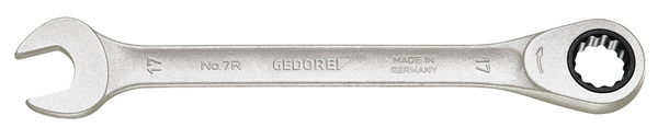 Gedore MaulschlüSsel Mit Ringratsche, Sw 13 Mm, Flach, 12-Kant, Ud-Profil,-image