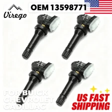 SET OF 4 OEM 13598771 TPMS TIRE PRESSURE SENSORS FOR BUICK CHEVROLET CADILLAC