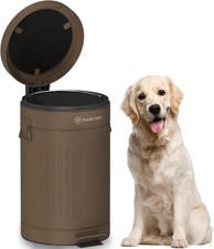 Outdoor Dog Poop Trash Can with Lid  Odor Control, 3.1 Gallon Bin