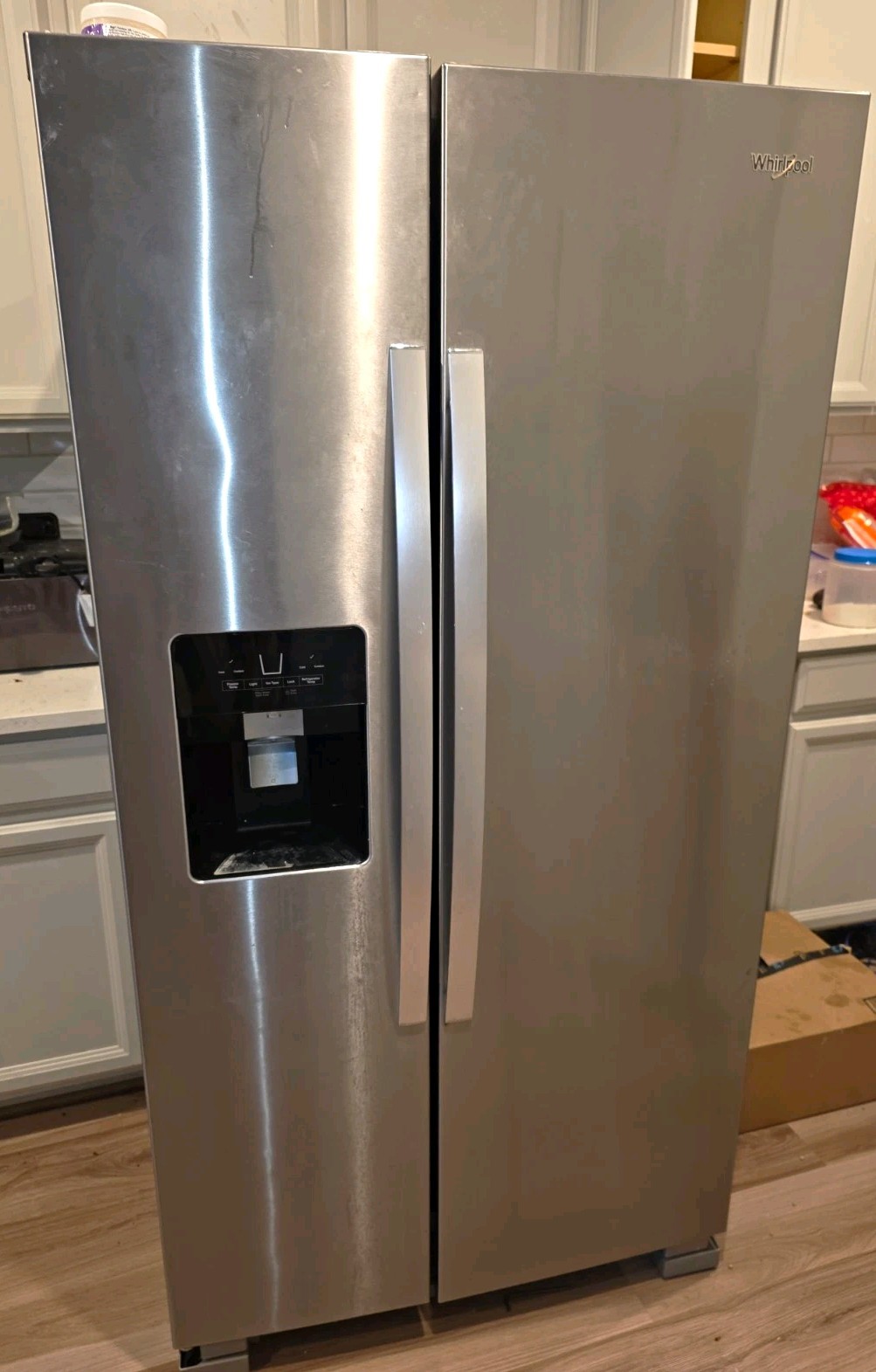 Whirlpool Stainless Steel Side-by-Side Refrigerator w/ Water Dispenser, Ice