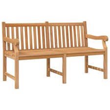 Image of Garden Bench Outdoor Bench Terrace Patio Seating Chair Solid Teak Wood vidaXL