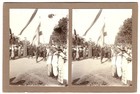 Original-3D/Stereophotographie Kampong-Festzug auf Bali, August 1913