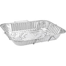 Disposable Aluminum 20.75X12.75X3 inches Full Size Pans with Handle Rack Baking