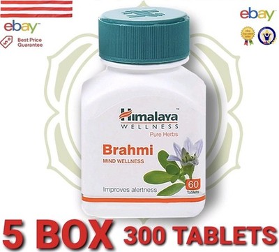 BRAHMI HIMALAYA FRISCH NEU NEU 5 BOX 300 TABLETTEN USA KLARHEIT GESUNDHEIT...