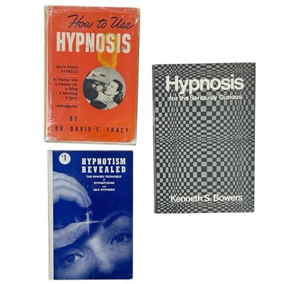 Lot of 3 Hypnotism Revealed, Hypnosis How To Use & For The Seriously Curious