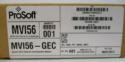 New In Box Prosoft MVI56-GEC Communications Module MVI56-GEC