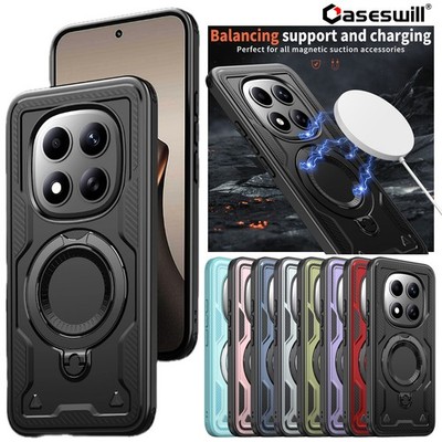 For Xiaomi Redmi Note 15 14 13 Pro Case Shockproof Magnetic Ring Stand Cover
