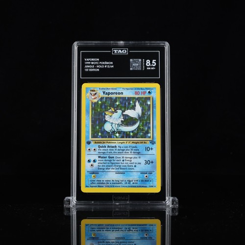 Vaporeon (1st Edition) graded TAG 8.5 for sale on eBay