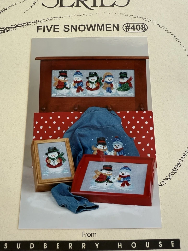 Sudberry House Five Snowmen Counted Cross Stitch Pattern Leaflet - Image 2 of 4