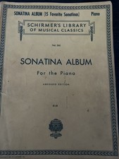 Vintage Noten Sonatine Album Schirmer's Library of Musical Classics Vol 265