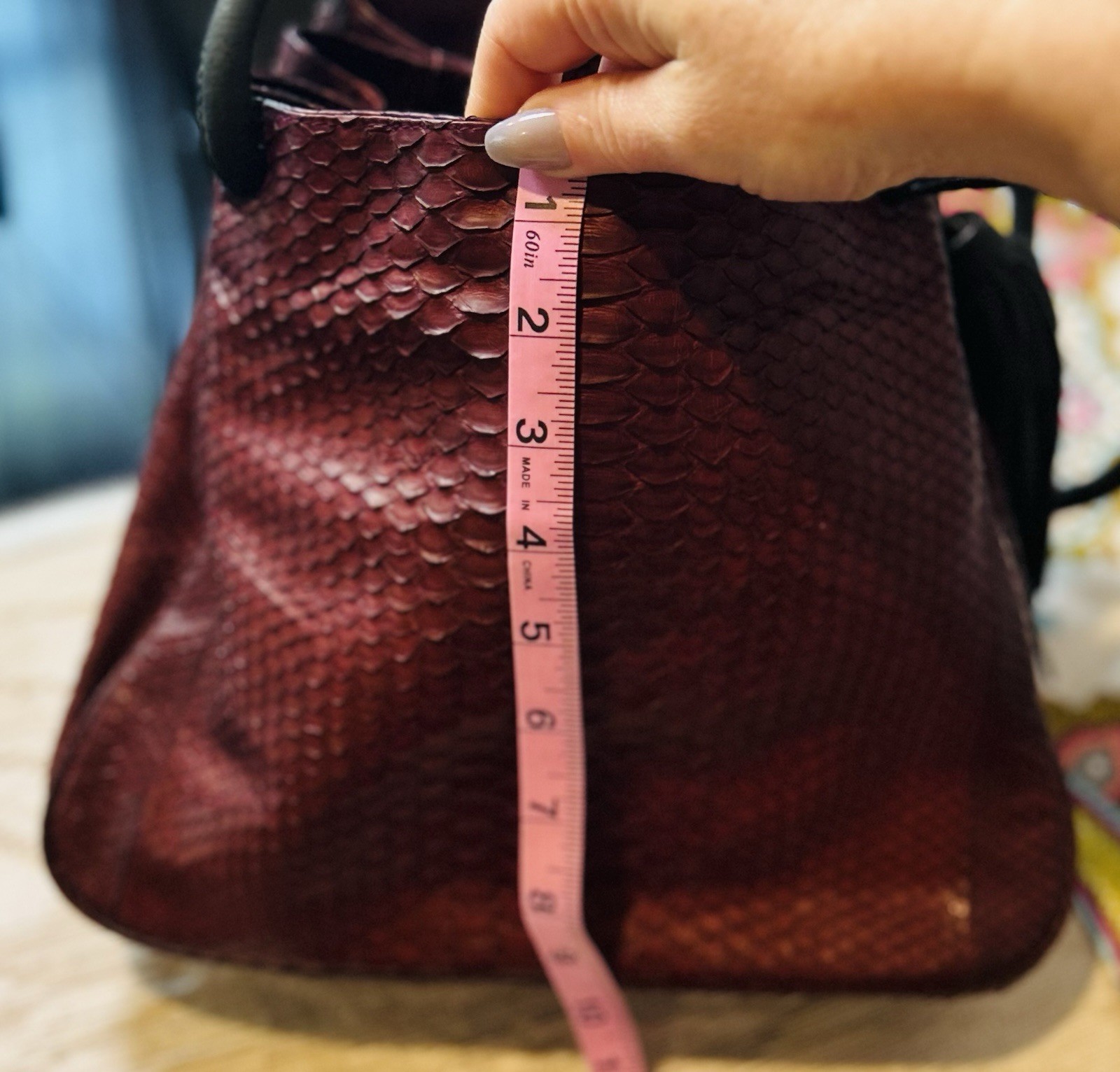 Archipelago Design Burgundy Genuine Python Leathe… - image 10