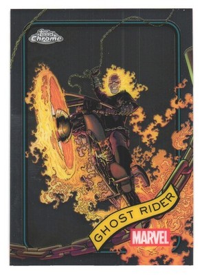 2025 Topps Chrome Marvel Trading Card 183 Ghost Rider