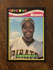 1987 Toys R Us Rookies #4 Barry Bonds Rookie Card RC Pirates. rookie card picture