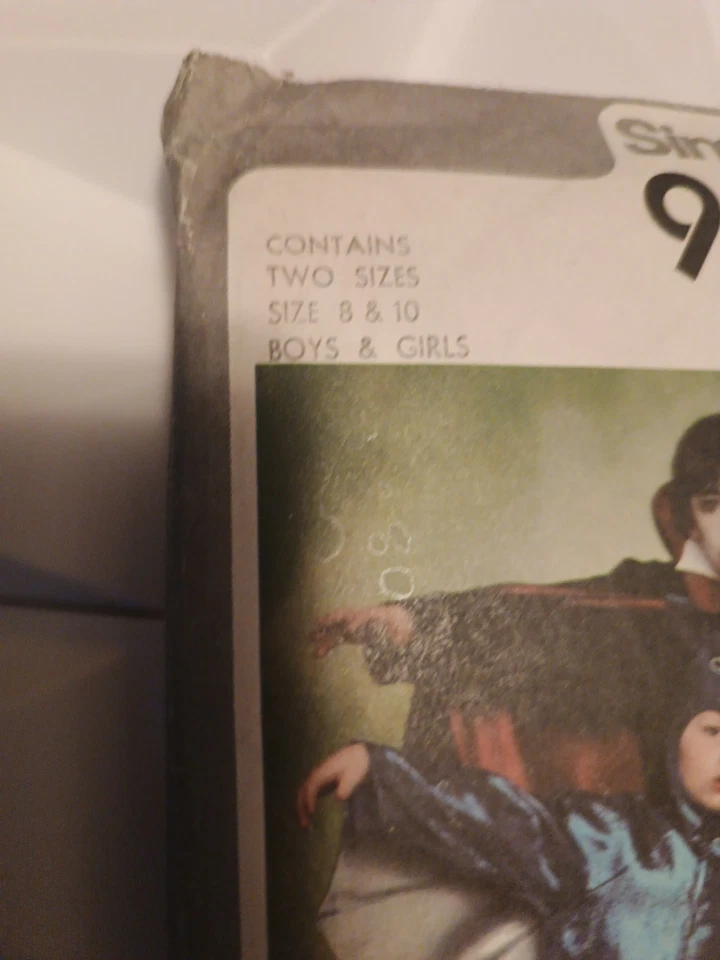 Simplicity 9206 1979 Vintage Halloween Costume Sewing Patterns Kids Sz 8-10 DIY - Image 4 of 4