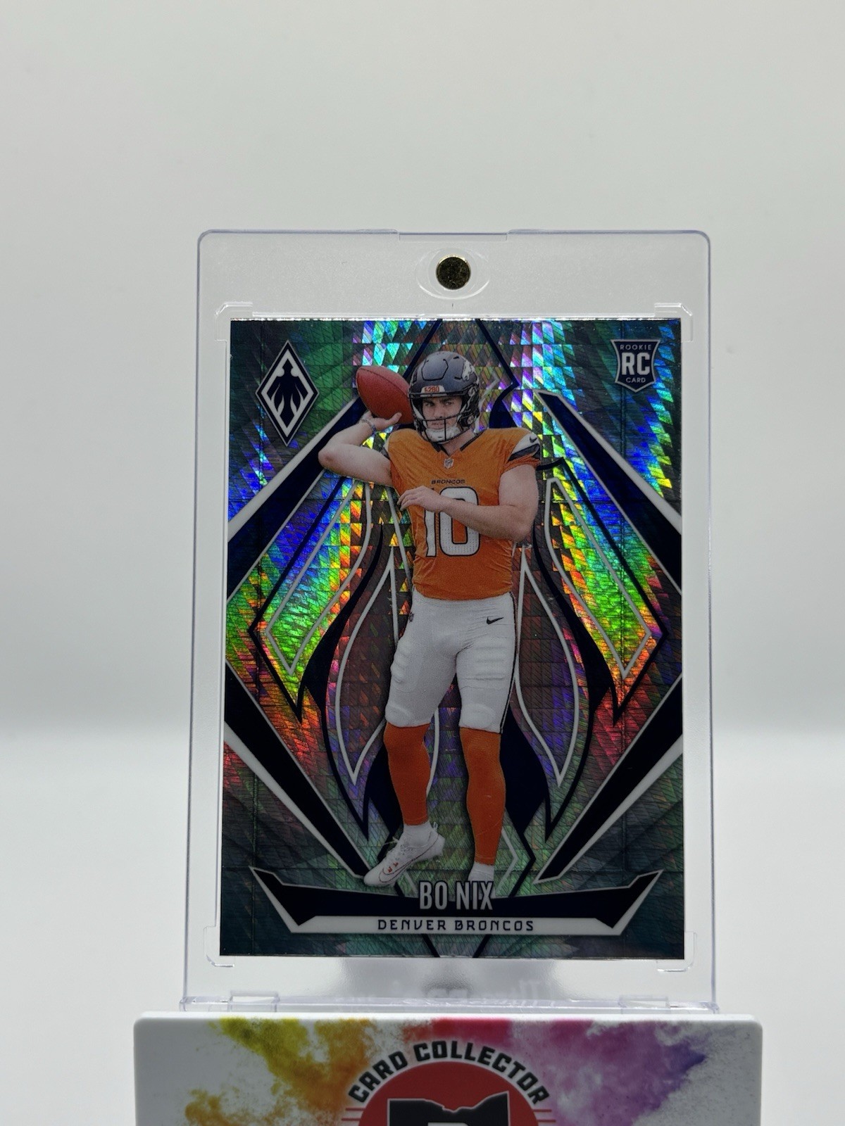 2024 Panini Phoenix - Rookie Bo Nix #159 Silver Hyper SP (RC) Denver Broncos