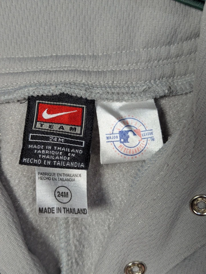 Винтажный 90-х Nike команды MLB логотип цельный комбинезон джемпер 24 месяцев серый ребенка ясельного возраста - Изображение 4 из 4