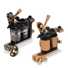 Coil Tattoo Machine, 10 Wraps Coil Tattoo Liner  Shader Kit 23000R/M Alloy Tat