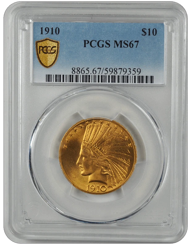 1910 Indian Head PCGS MS 67