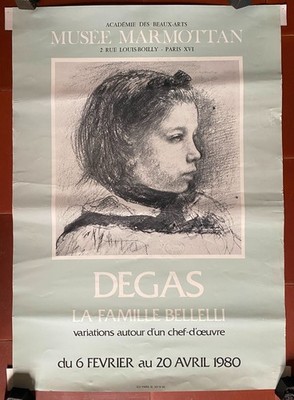 Plakat Ausstellung Degas La Famille Bellelli Museum Marmottan 43x61cm 1980