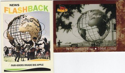 1964 New York World's Fair Lot of 2 2013 Topps News Flashback/ Topps America Pie