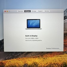 Apple macOS 10.13, High Sierra Intel Core i7 4th Gen. 16GB Apple macOS 10.13, High Sierra Intel Core i7 4th Gen. 16GB