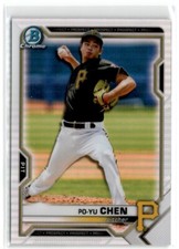 2021 Bowman Draft Chrome Refractor Po-Yu Chen #BDC-151 Pittsburgh Pirates