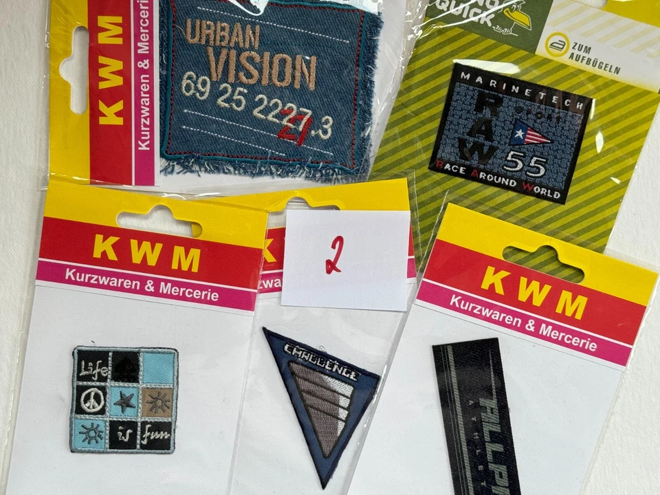 5 Patches Stickbild Applikation Bügelbild Bügelflicken Flicken Aufnäher Patch - Bild 2 von 4
